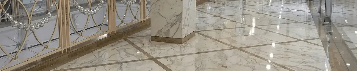 Beautiful marble floor professionally installed in Salt Lake City, UT